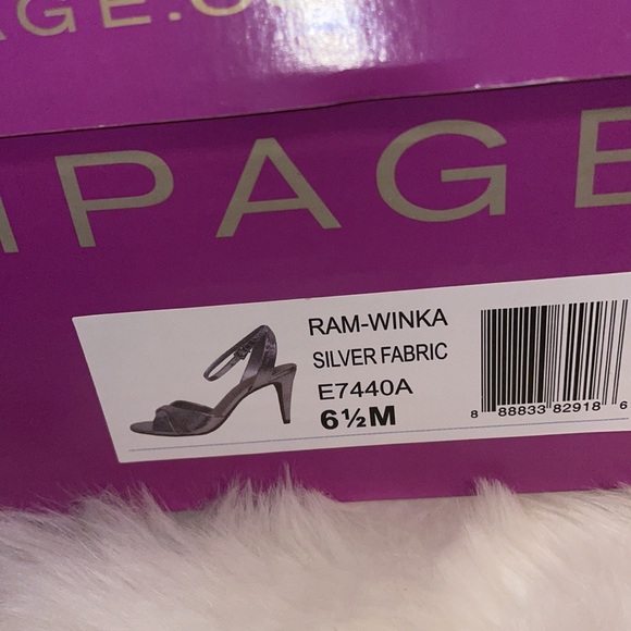 Rampage, size 6.5, silver shoes. - Picture 6 of 6